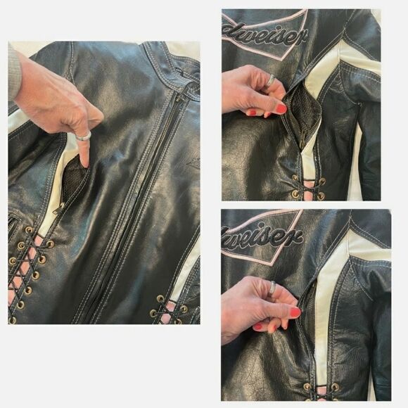 Budweiser leather jacket - Picture 3 of 9